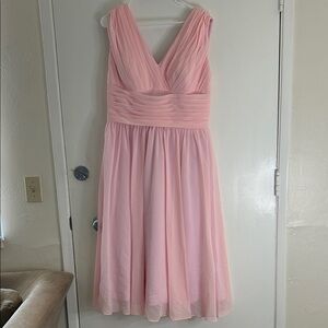 Elegant Pink Sleeveless Dress